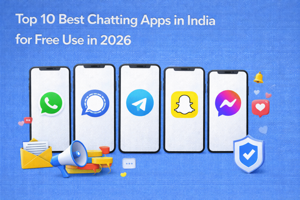 Best free chatting apps in India 2026 for messaging and social communication.