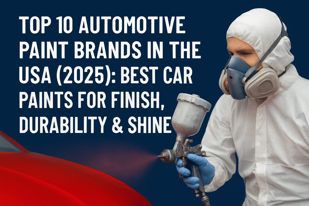Best automotive paint brands USA 2025 for car finish and durability.