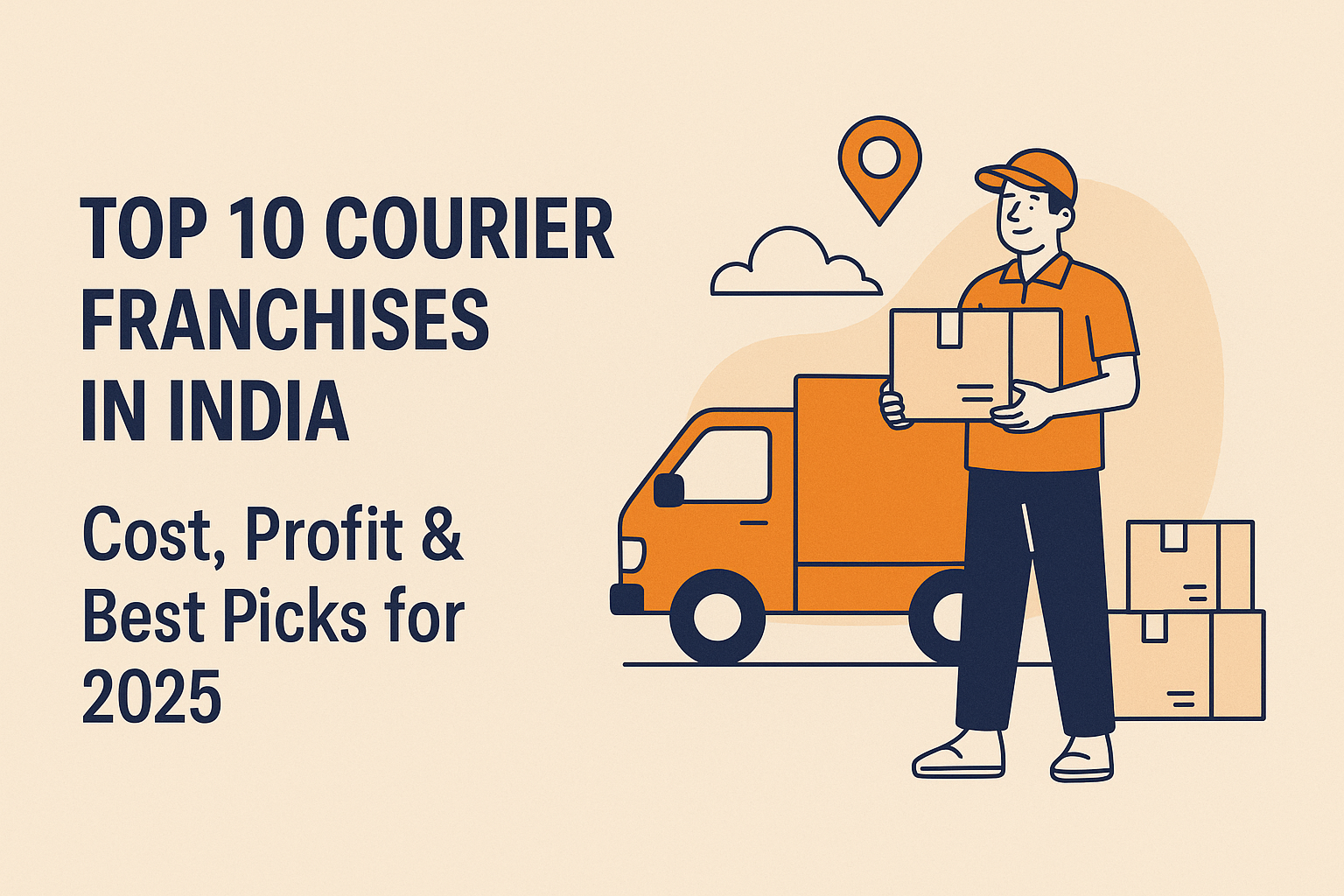 Top 10 courier franchise opportunities in India for profitable delivery business growth.